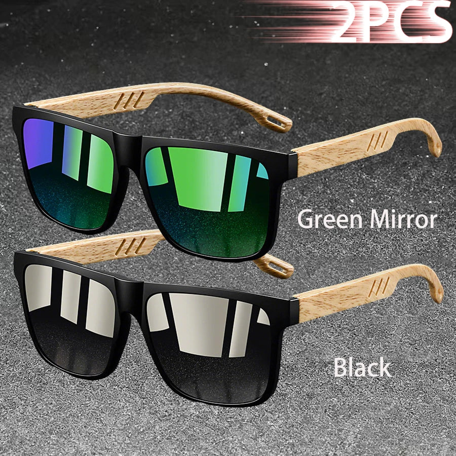 Vintage Square Polarized UV400 Sunglasses for Men & Women