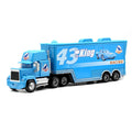 Disney Pixar Cars Toys Lightning McQueen Jackson Diecast Vehicle King Mike Uncle 1:43 Truck Trailer Model Toy Gifts