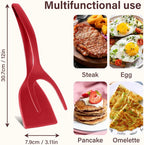 2-in-1 Grip Flip Spatula Clamp – Non-Stick Kitchen Turner Tool