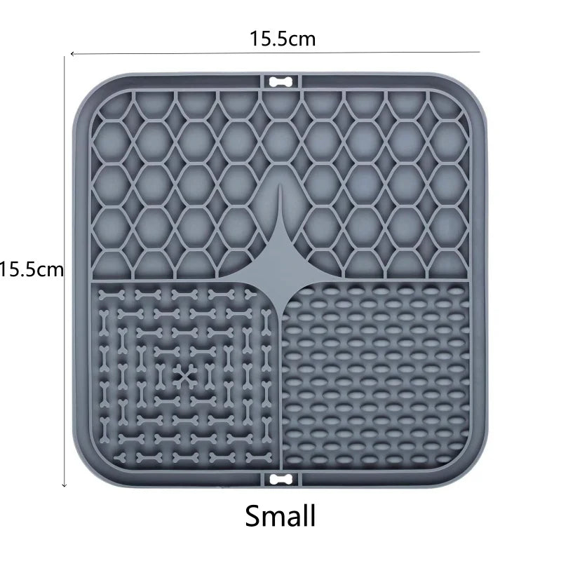 Pet Dog Cat Licking Pad Licking Pad Anti Choking Slow Food Utensils Slow Food Bowl Licking Plate Pet Cat Yogurt Meal Mat
