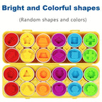 Color & Shape Matching Egg Toy Set – Montessori Learning Puzzle