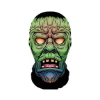 Halloween Skeleton Mask Elastic Mesh Hood Scary Party Cosplay Prop Breathable Face Cover Hood