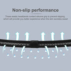 4-Pack Non-Slip Elastic Sports Headbands for Men & Women