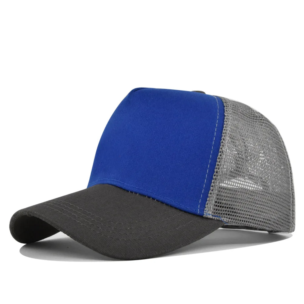 Custom Logo 5 Panel Mesh Baseball Cap for Outdoor Branding