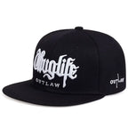 Thug Life Embroidery Snapback Baseball Cap for Streetwear Style