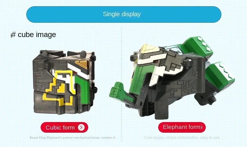 Math Cube Transformation Robot Toy