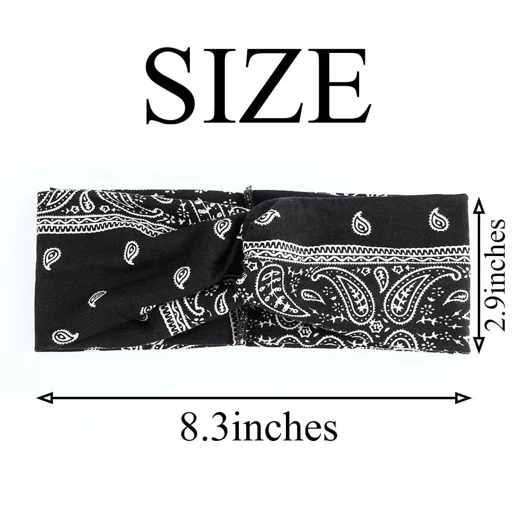 Stretchy Wide Knotted Yoga & Sports Headband for Women