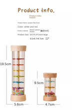 Montessori Wooden Rain Stick Baby Sensory Music Toy