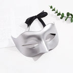Women Man Sexy Gentleman Masquerade Mask Prom Mask Halloween Party Props Black White Retro Mask Plastic Half Face Cosplay Mask