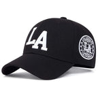 Unisex LA Embroidery Snapback Baseball Cap for Casual Outdoor Style