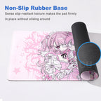 Anime Cute Angel Girls Mouse Pad Laptop Gaming Extended Desk Mat PC Kawaii Gamer Cabinet Mousepad XXL Keyboard Rug Pink Carpet