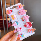 10PCS Cartoon Unicorn Hair Clips & Barrettes Set for Girls