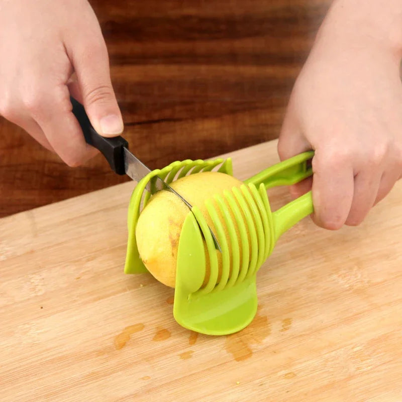 Stainless Steel Fruit Slicer Clip for Tomato, Onion and Citrus