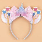 Sequin Mouse Ears Bow Headband for Women & Girls
