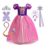 Girls Princess Costume Dress – Disney Inspired Cinderella, Snow White & Rapunzel