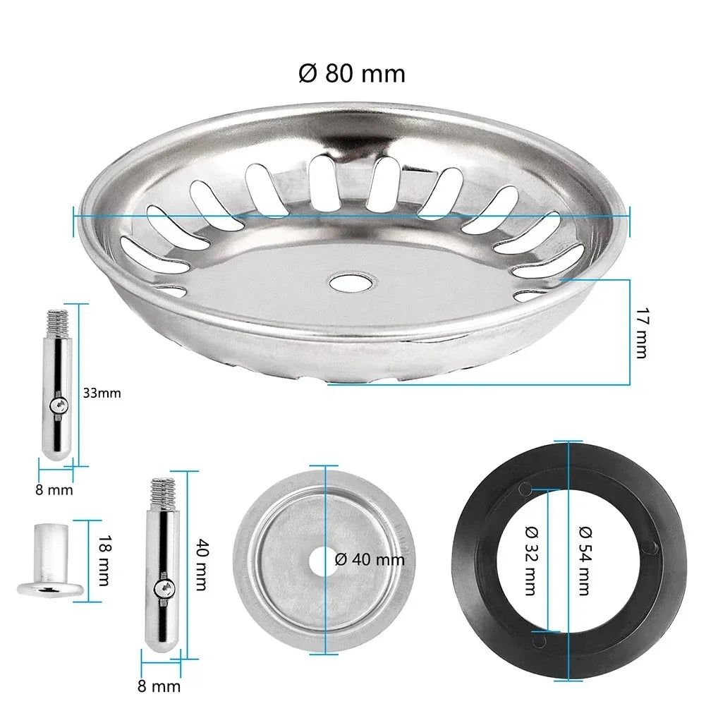 Stainless Steel Sink Strainer – Kitchen Drain Filter Basket