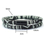 New In Men Bohemia Rope Bracelet Attract Magentic Braclet Adventure Survival Braslet Pulseras Hilo Hombre Beach Surf Brazalete