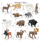 Mini Farm & Wildlife Animal Figurine Set