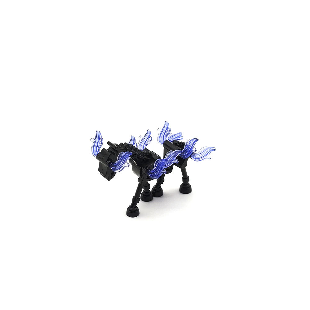 MOC Halloween Skeleton Army Mini Doll Building Blocks DIY Assembled Building Blocks Character Doll Skeleton Horse Ornaments Toy