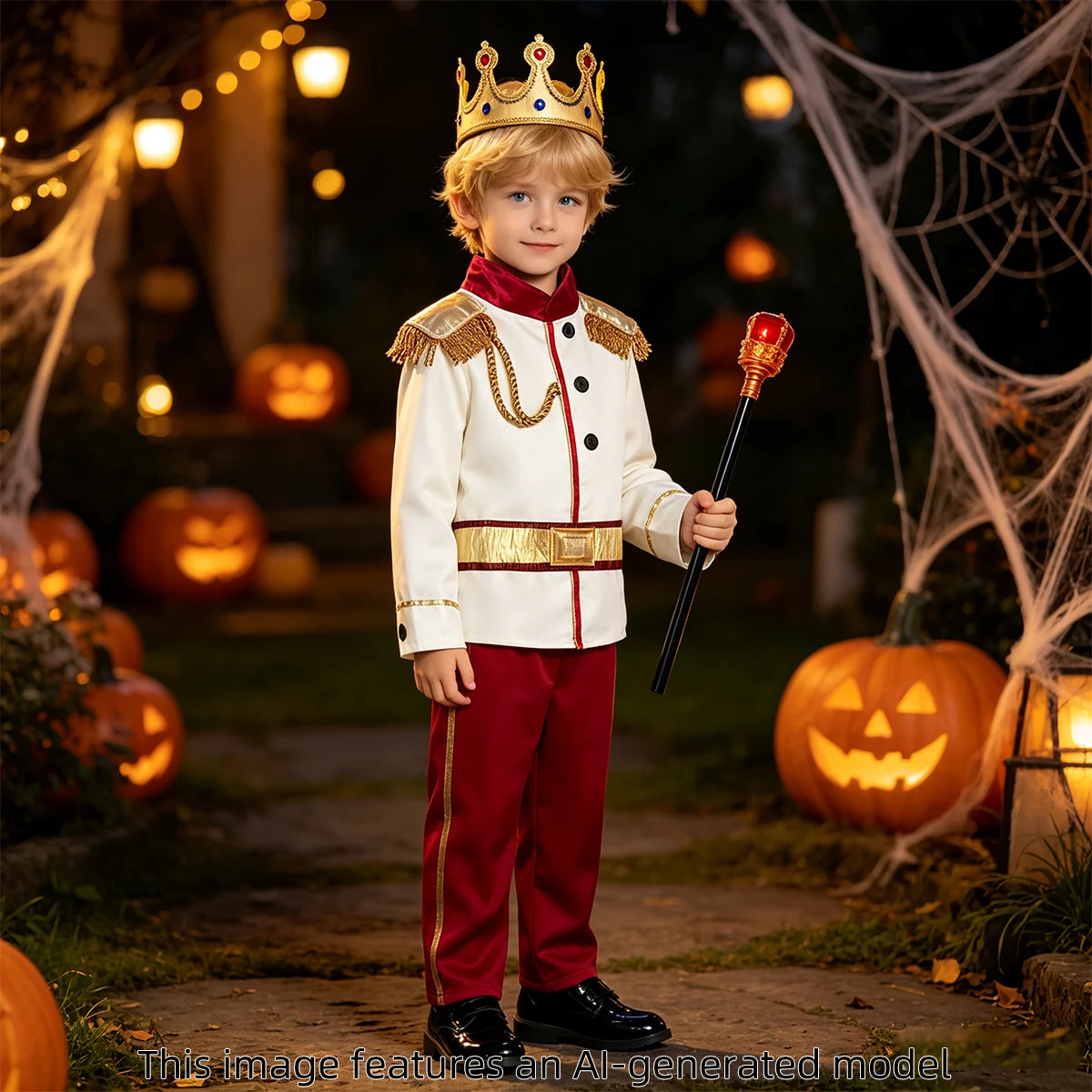 Kids Boys Prince Costume Children Carnival Cosplay Dress Up Prince Charming Costumes Child Halloween Royalty Roleplay Clothes
