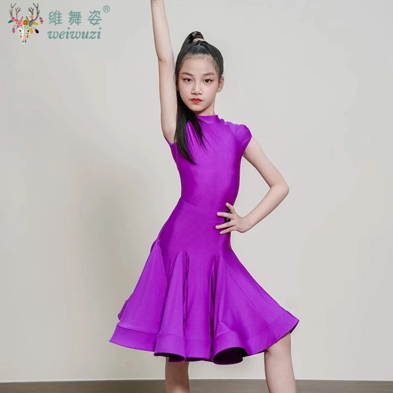 Latin Dance Fringe Dress Customized Tango ChaCha Samba Performance Costumes for Adult and Children's Latin Competition Clothing