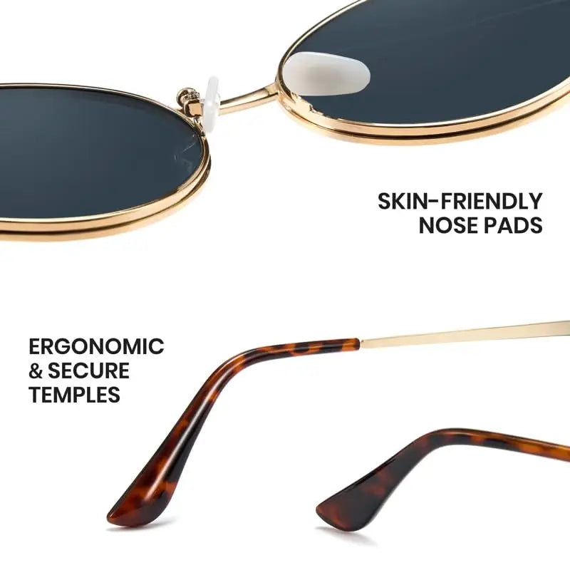 Retro Oval 90s Cat Eye UV400 Sunglasses for Women