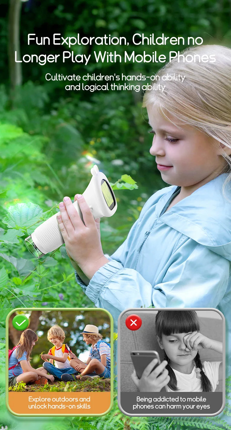 Kids 1000X Digital Microscope with LED Photo & Video Function