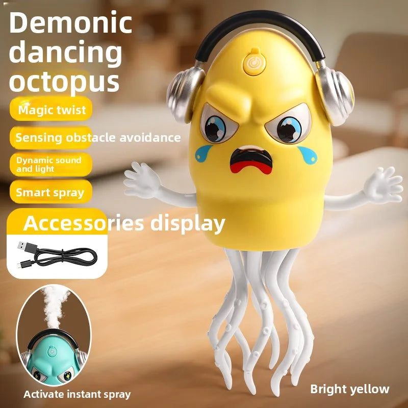 Interactive Dancing Octopus Toy with Music & LED Lights