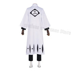 Aizen Sousuke Cosplay Costume Wig Bleach Cosplay Thousand Year Blood War Gotei 13 Team 5 Captain Robe Kimono Outfits Customize