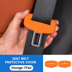 BLALION 2Pcs Seat Belt Buckle Cover Anti-Scratch Rubber Car Seat Buckle Protector Clip Protection Cover Universal for SUV Sedan