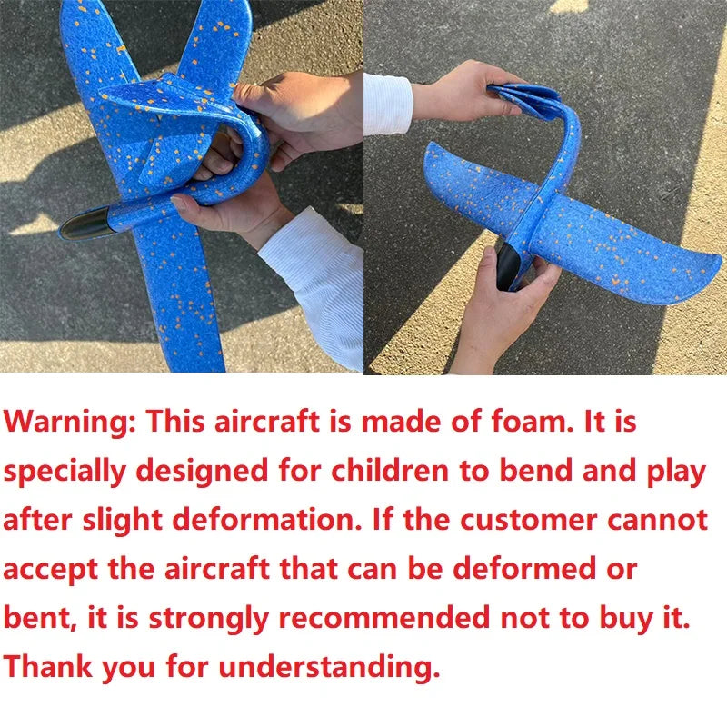 50CM Foam Glider Plane – Hand Throw Outdoor Flying Toy