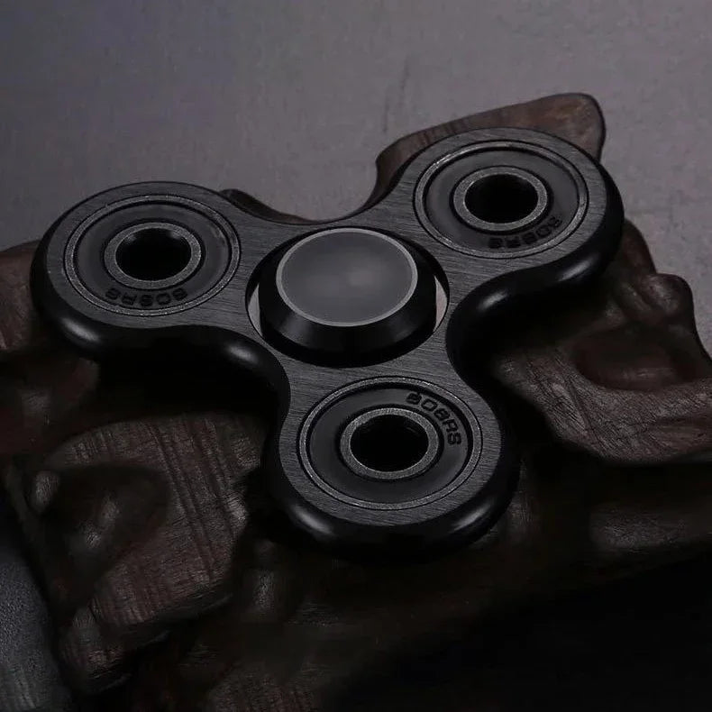 Aluminum Alloy Fidget Spinner Stress Relief Toy – Silent Desk Gadget