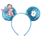 2026 Festival Party Cosplay Mouse Ears Headband 3.3" Ears Glitter Hairband For Boys Girls DIY Cartoon Hair Accessories