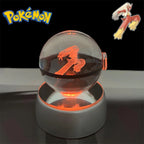 Pokémon 3D Crystal Poké Ball LED Night Light Collectible Figure
