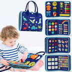 Montessori Toddler Busy Board Activity Book for Fine Motor Skills Learning