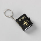 Fashion Holy Bible Keychain Mini Christian English Book Key Ring For Gift
