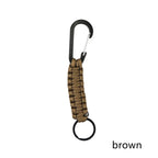 Tactical Paracord Keychain Survival Lanyard with Carabiner Cli