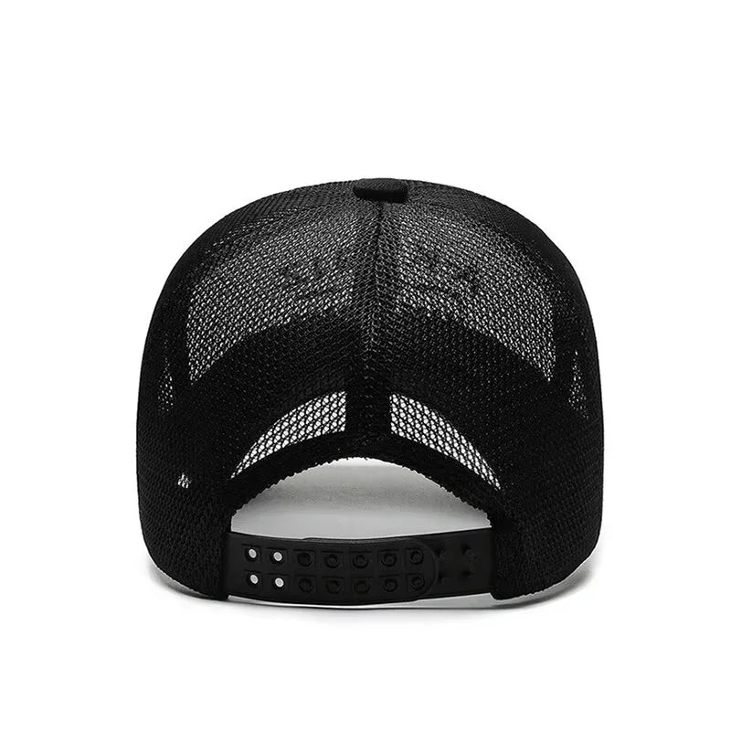 Summer Embroidered Mesh Baseball Cap for Sun Protection