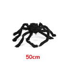 30/90/150cm Halloween Black Scary Giant Spider Huge Spider Web Halloween Decor Home Bar Haunted House Prop Holiday Outdoor Decor