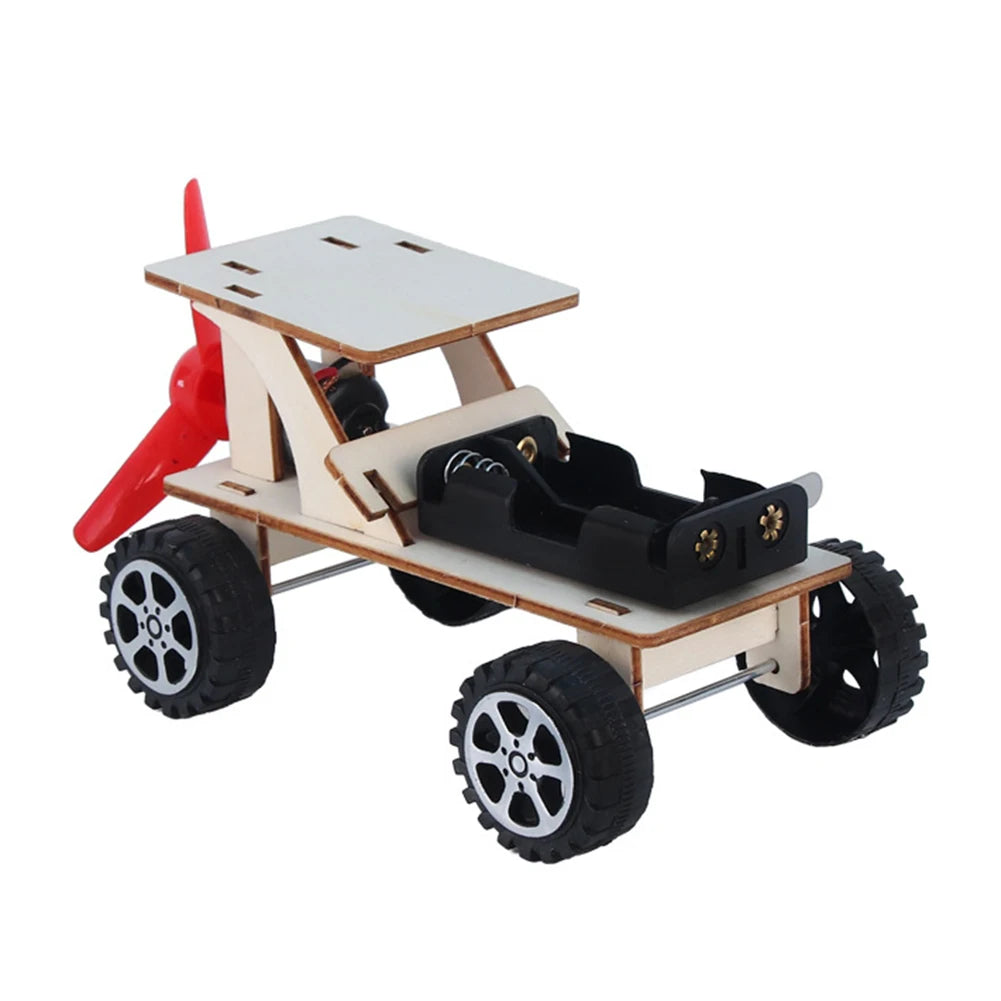 DIY STEM Science 3D Wooden Car & Boat Assembly Kit for Kids