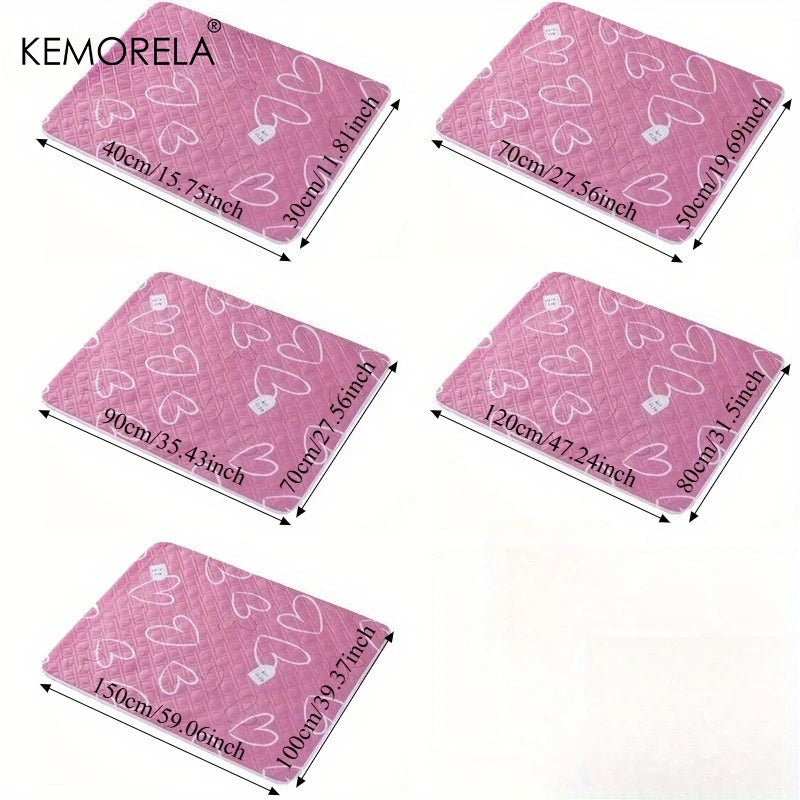 2PCS Extra Large Reusable Pet Pee Liner Non-Slip Easy Clean Mat, Machine Washable Polyester for Dogs,Rabbits,Guinea Pigs Hamster