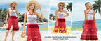 Women Moana Cosplay Costume – Ocean Princess Tassel Skirt Outfit