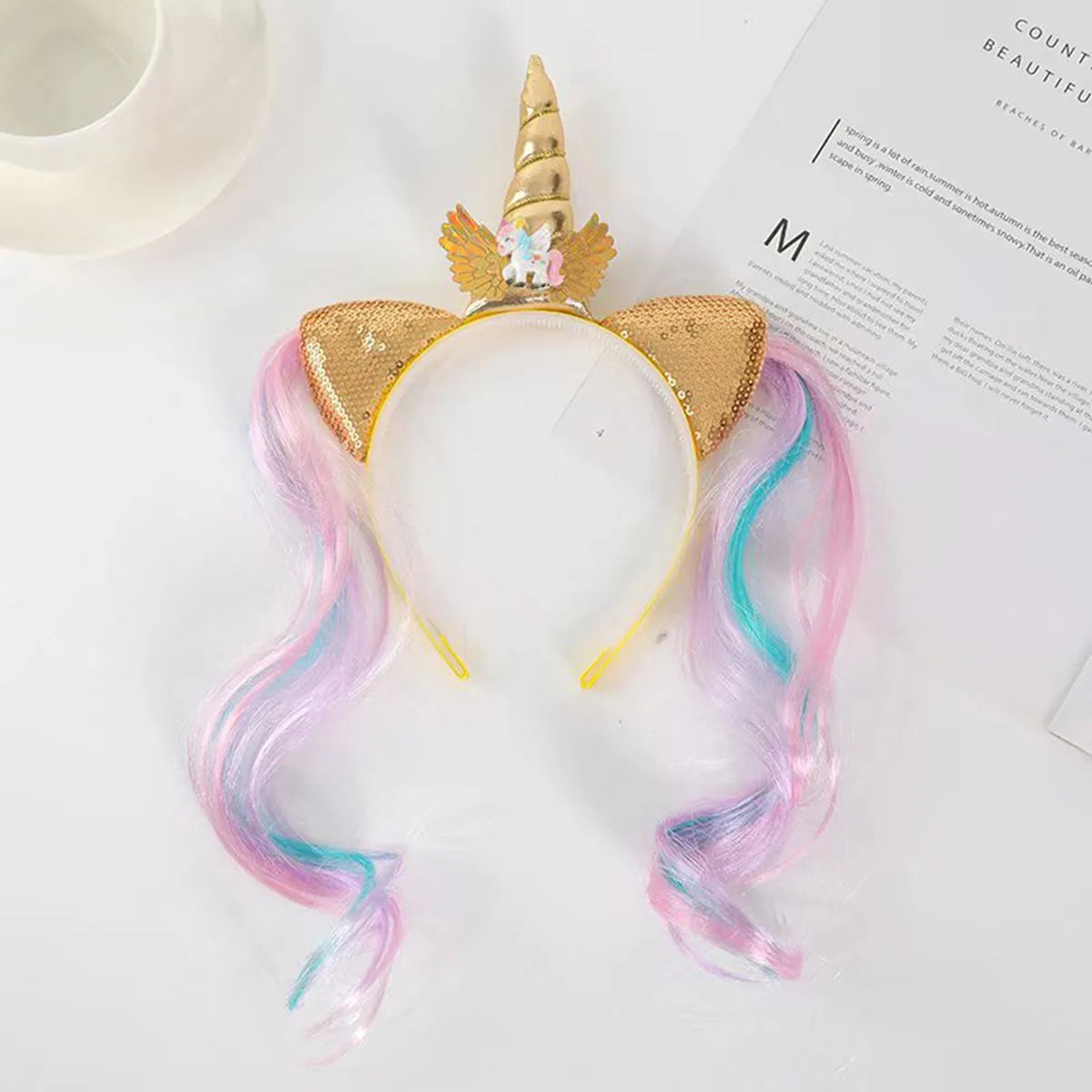 Unicorn Birthday Girl Headband for Kids