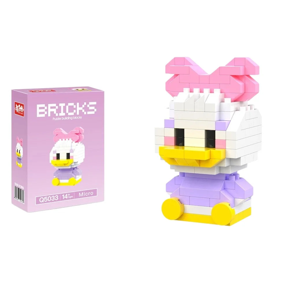 Disney Zootopia Small LinaBell Building Blocks Judy Nick Model Donald Duck Education Lotso Toys Mickey Mouse For Kids Birthday
