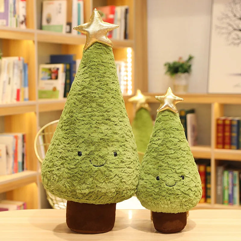 Christmas Tree Plush Toy Pillow – Cute Festive Stuffed Cushion
