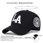 Unisex LA Embroidery Snapback Baseball Cap for Casual Outdoor Style