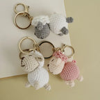 Funny Zebra Crochet Keychain Sheep Animal Bag Charm