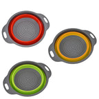 Foldable Silicone Vegetable Washing Basket – Fruit Cleaner & Food Drain Strainer