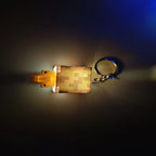 LED Glowing pixel Keychain Mini World Building Blocks Mosaic Light Up Creative Pocket Toy XMAS Novelty Gift for Collectors
