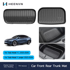 Heenvn For Tesla Model Y Juniper YL 2025-2026 Front Rear Trunk Mat Cargo Liner Waterproof Anti-slip TPE Pad Interior Accessories